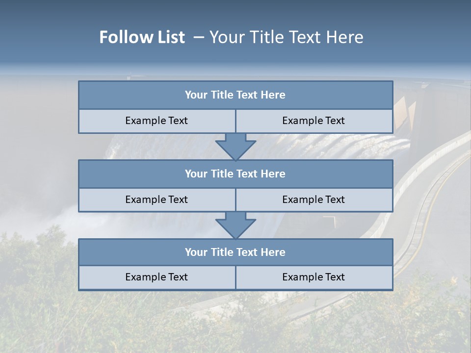 Gariep Dam Wall South Africa PowerPoint Template