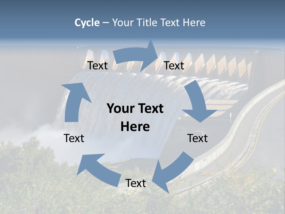 Gariep Dam Wall South Africa PowerPoint Template