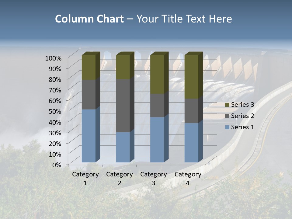 Gariep Dam Wall South Africa PowerPoint Template