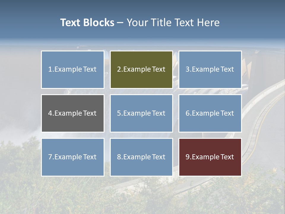 Gariep Dam Wall South Africa PowerPoint Template