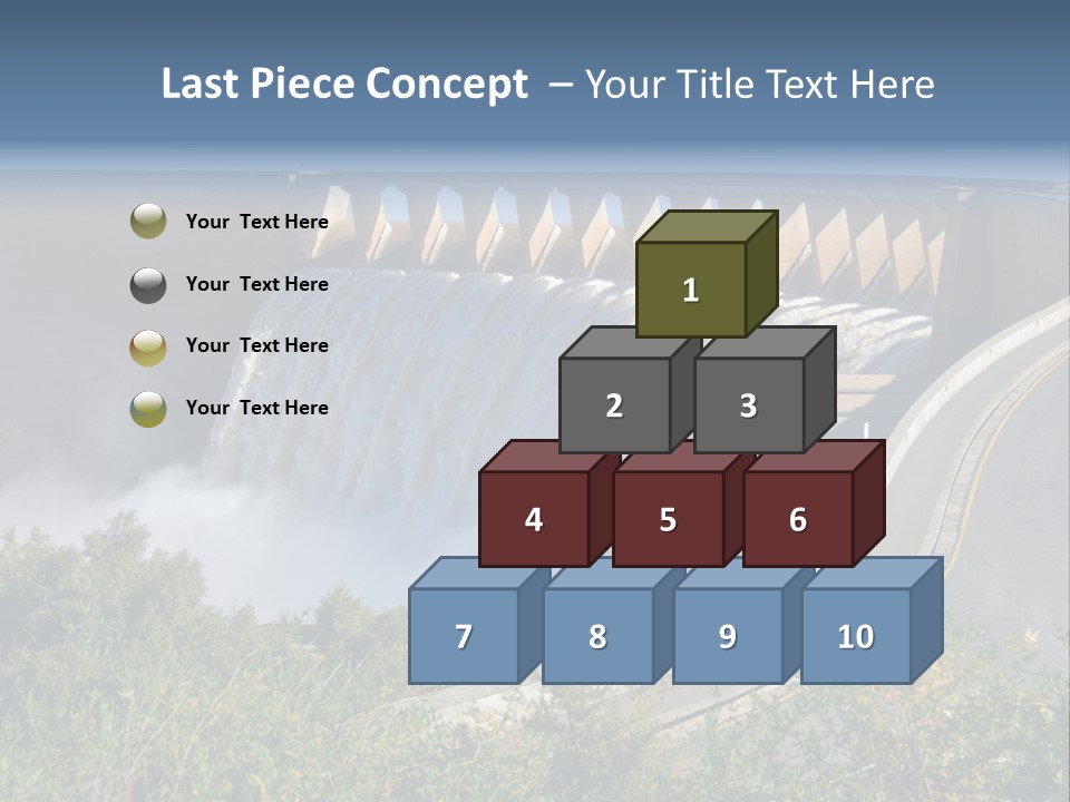 Gariep Dam Wall South Africa PowerPoint Template