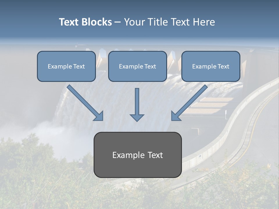 Gariep Dam Wall South Africa PowerPoint Template