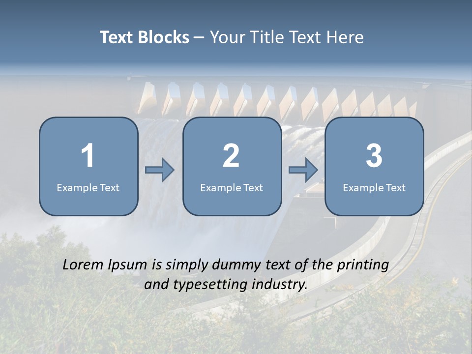 Gariep Dam Wall South Africa PowerPoint Template
