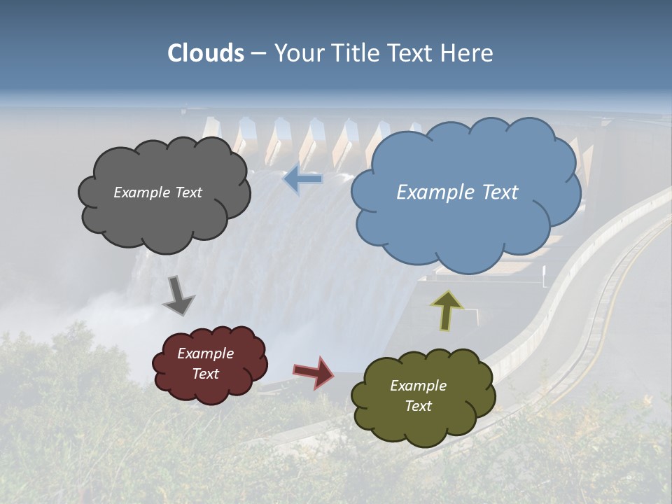 Gariep Dam Wall South Africa PowerPoint Template