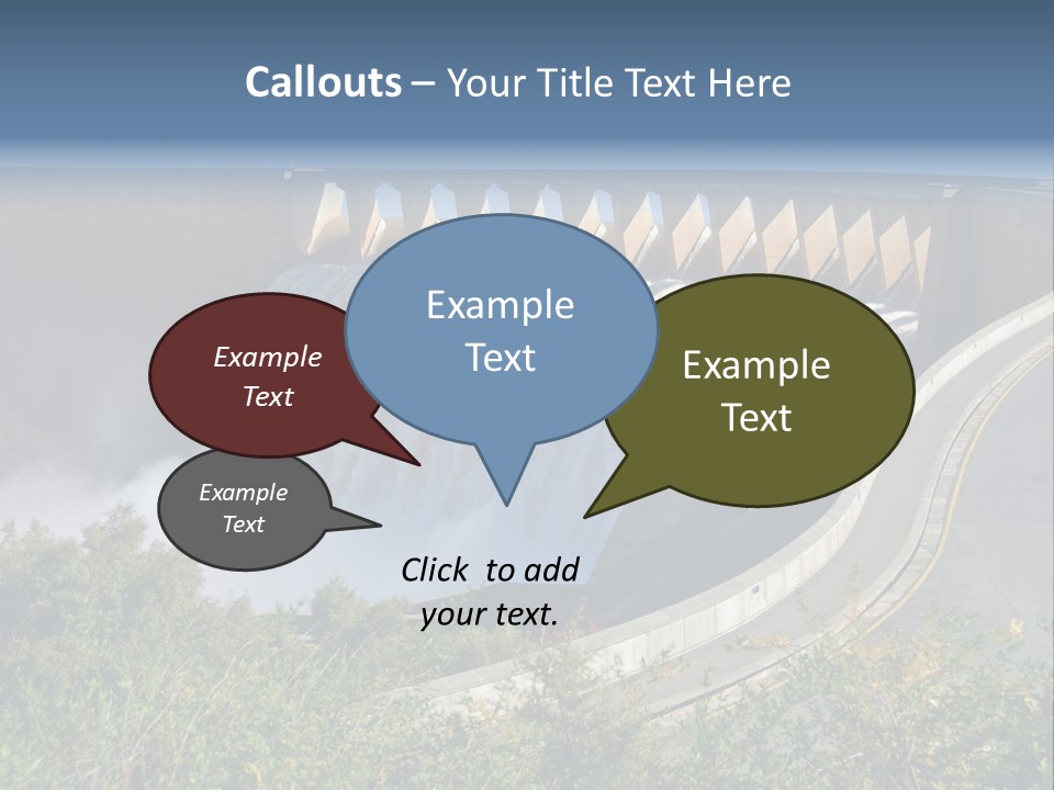 Gariep Dam Wall South Africa PowerPoint Template