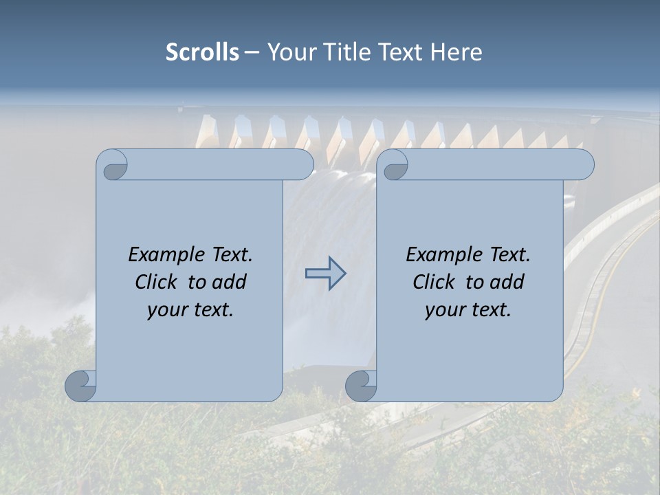 Gariep Dam Wall South Africa PowerPoint Template