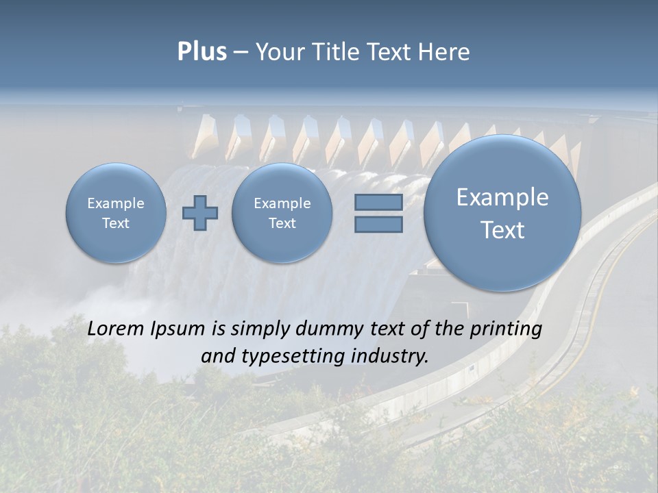 Gariep Dam Wall South Africa PowerPoint Template