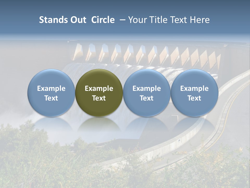Gariep Dam Wall South Africa PowerPoint Template