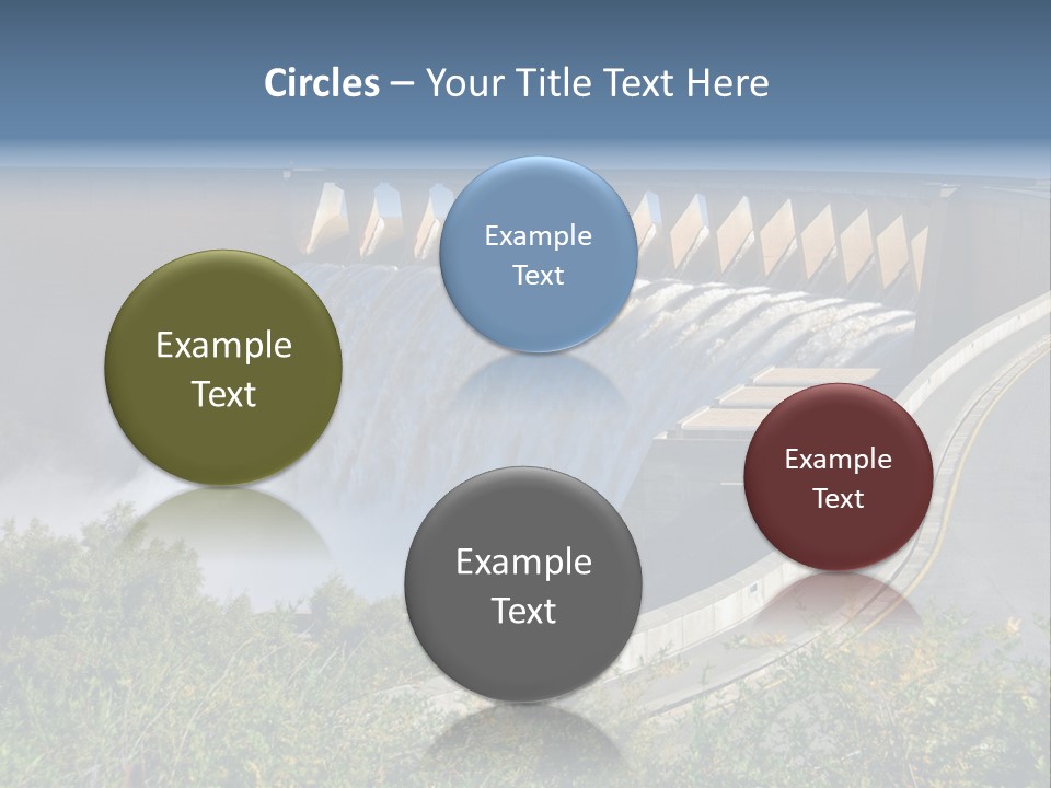 Gariep Dam Wall South Africa PowerPoint Template