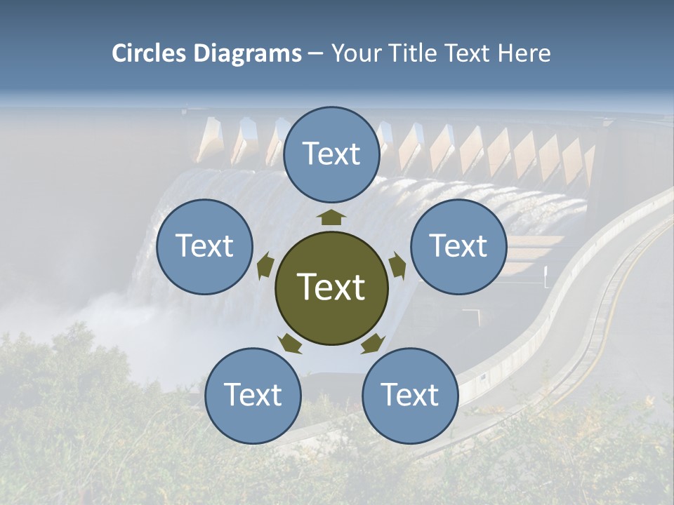 Gariep Dam Wall South Africa PowerPoint Template