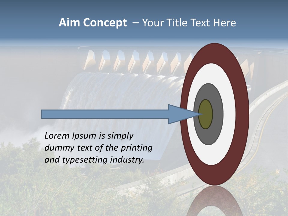 Gariep Dam Wall South Africa PowerPoint Template