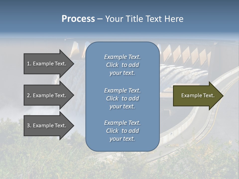 Gariep Dam Wall South Africa PowerPoint Template