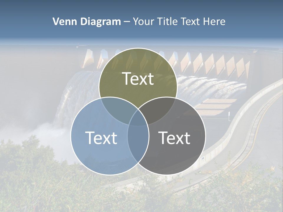 Gariep Dam Wall South Africa PowerPoint Template