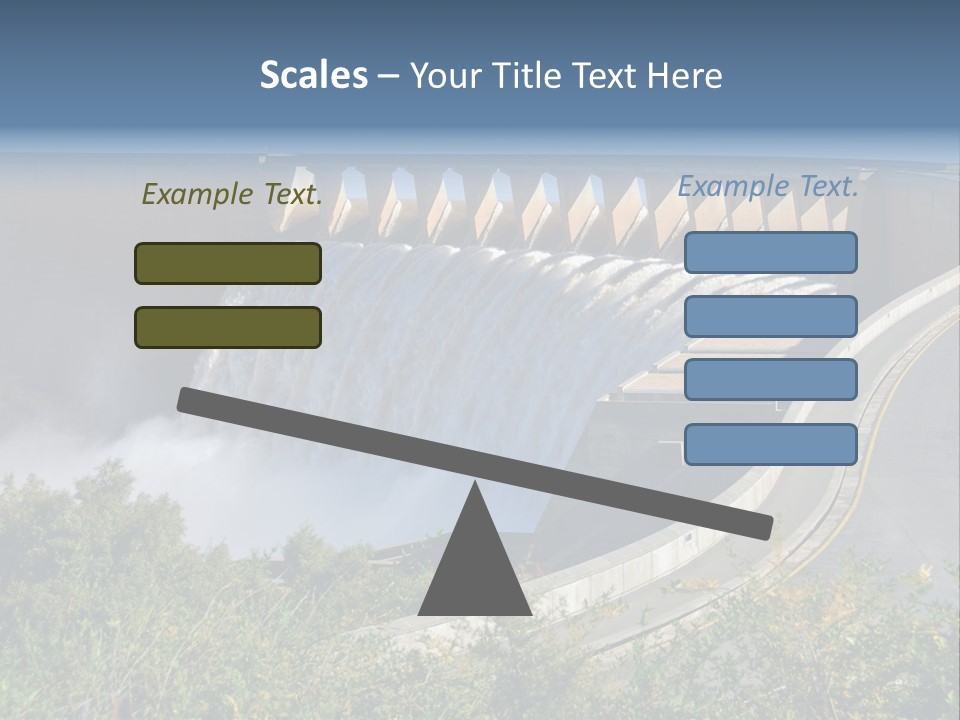 Gariep Dam Wall South Africa PowerPoint Template