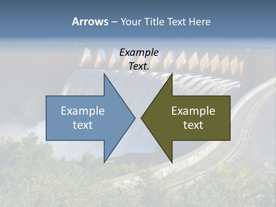 Gariep Dam Wall South Africa PowerPoint Template