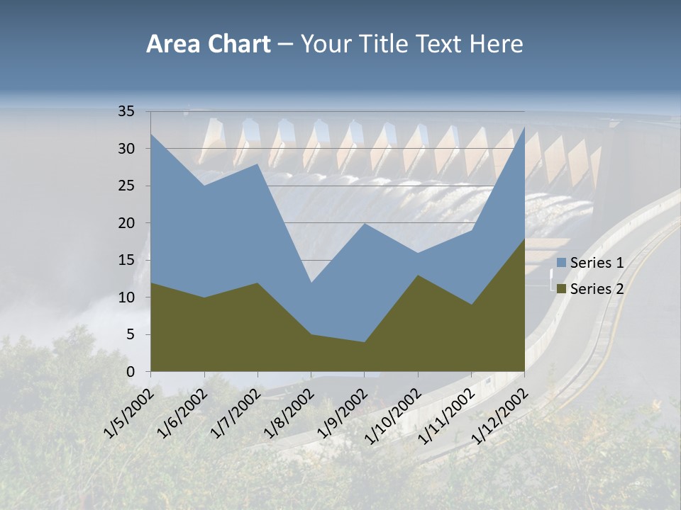 Gariep Dam Wall South Africa PowerPoint Template