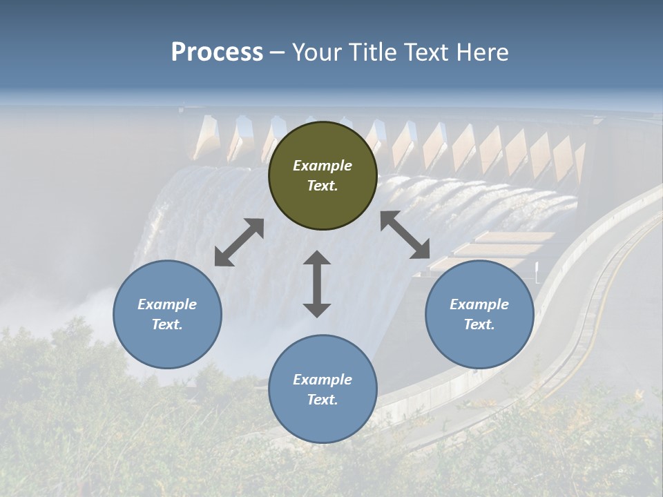 Gariep Dam Wall South Africa PowerPoint Template