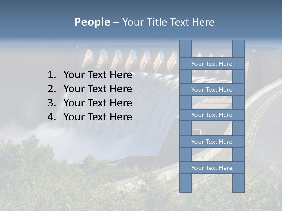 Gariep Dam Wall South Africa PowerPoint Template