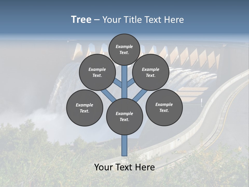 Gariep Dam Wall South Africa PowerPoint Template