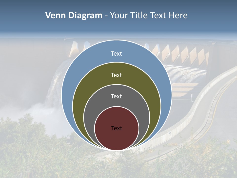 Gariep Dam Wall South Africa PowerPoint Template