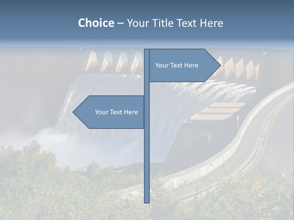 Gariep Dam Wall South Africa PowerPoint Template