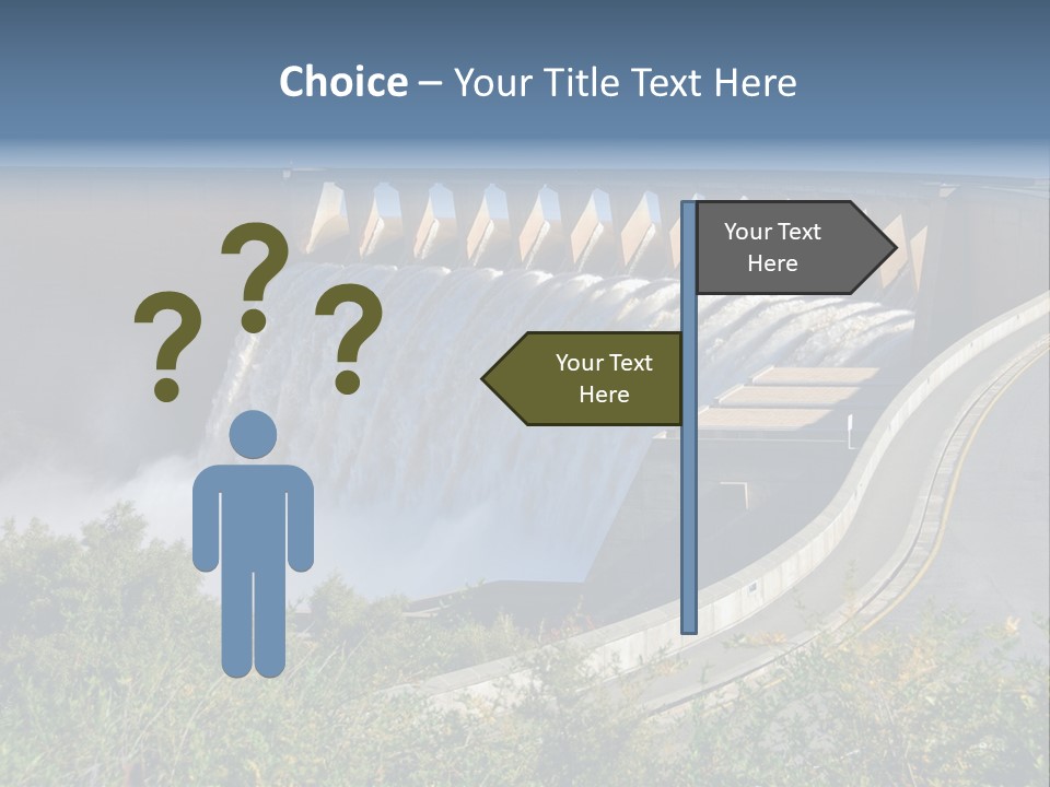 Gariep Dam Wall South Africa PowerPoint Template