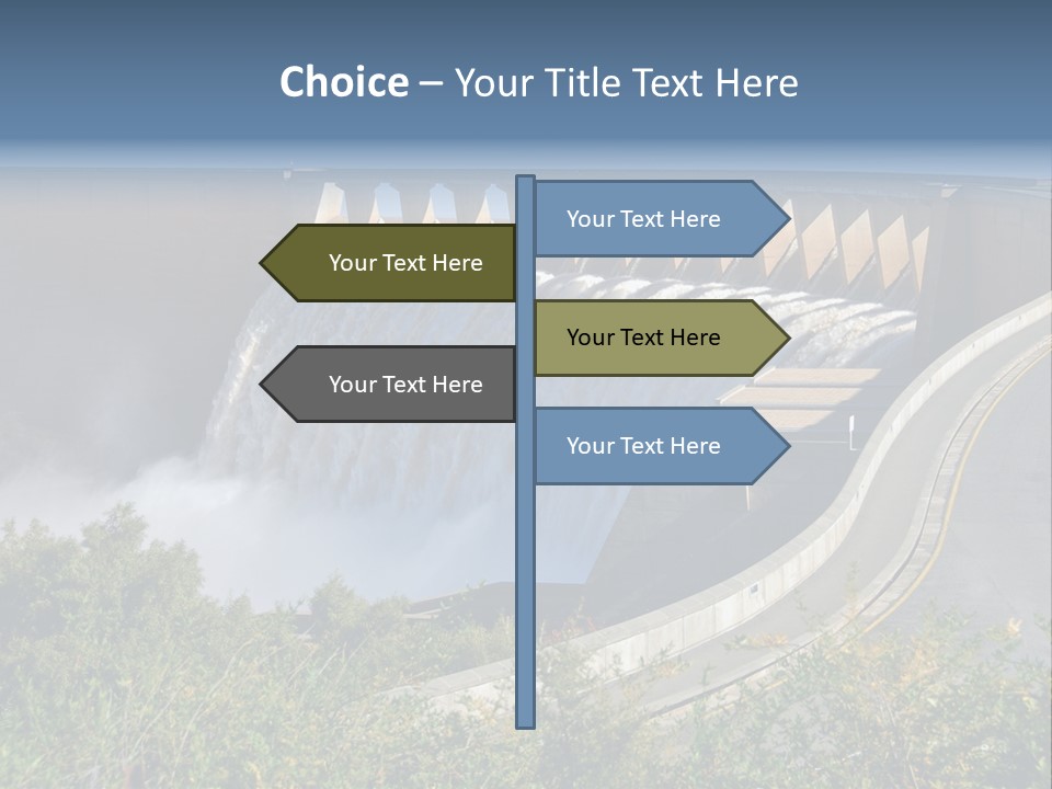 Gariep Dam Wall South Africa PowerPoint Template