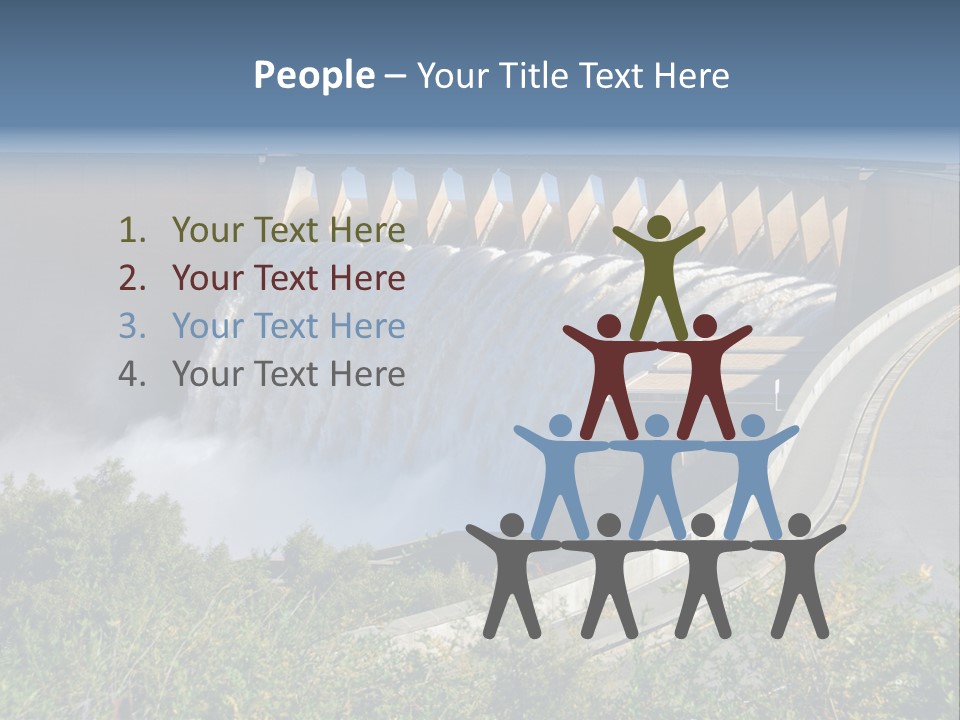 Gariep Dam Wall South Africa PowerPoint Template