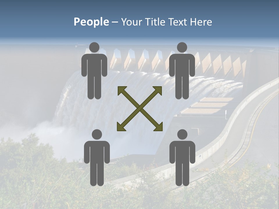 Gariep Dam Wall South Africa PowerPoint Template