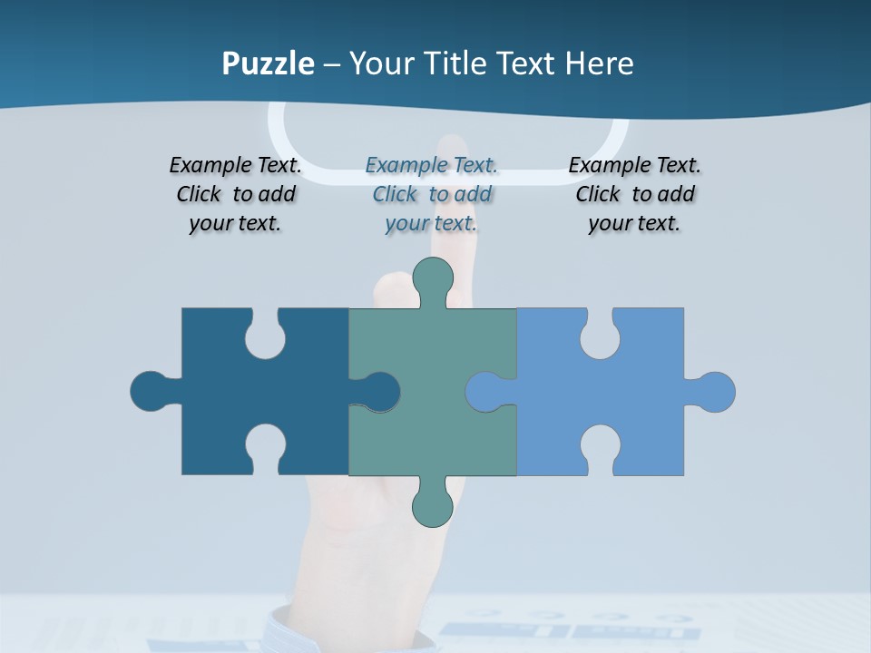 Cloud Computing Service Gesture Reaching PowerPoint Template