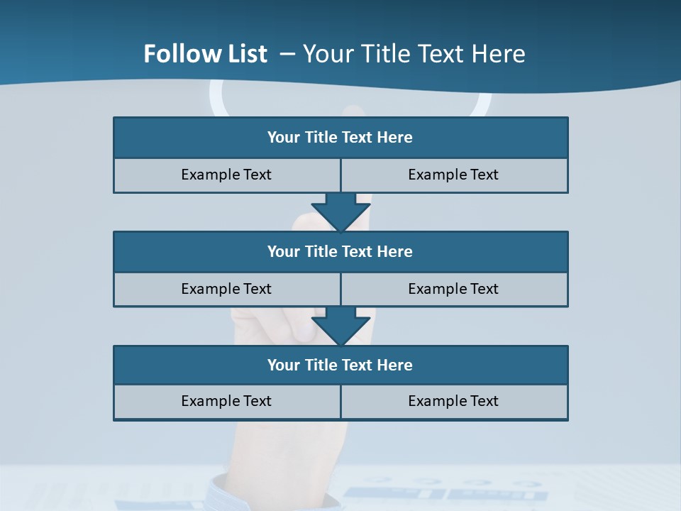 Cloud Computing Service Gesture Reaching PowerPoint Template