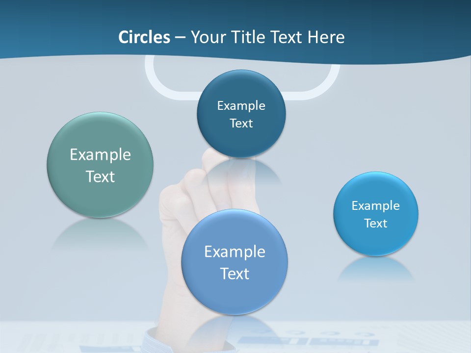 Cloud Computing Service Gesture Reaching PowerPoint Template