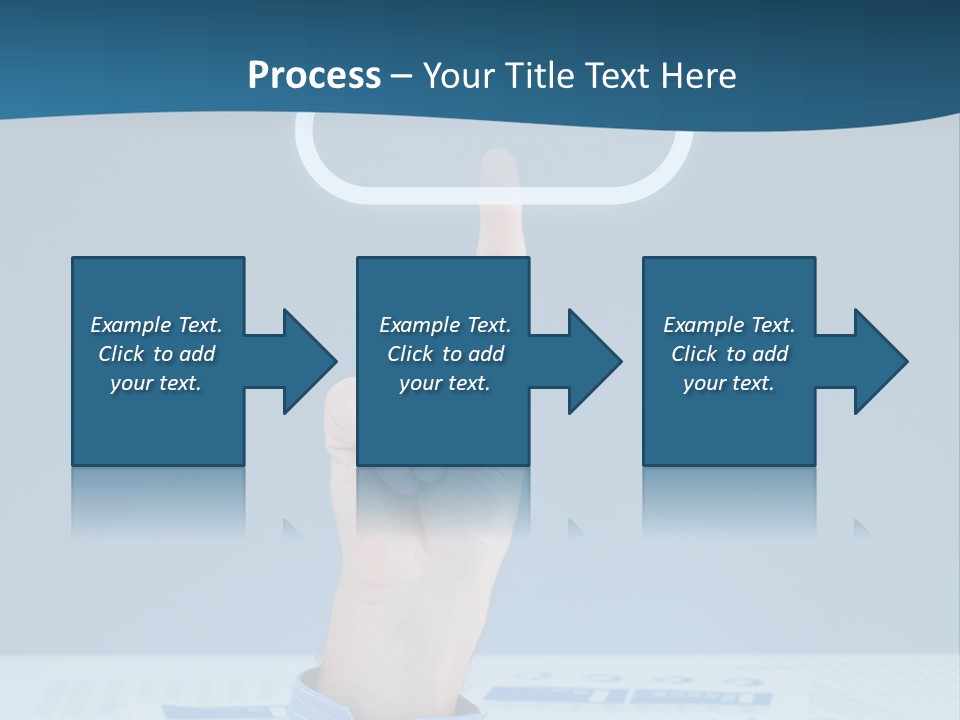 Cloud Computing Service Gesture Reaching PowerPoint Template