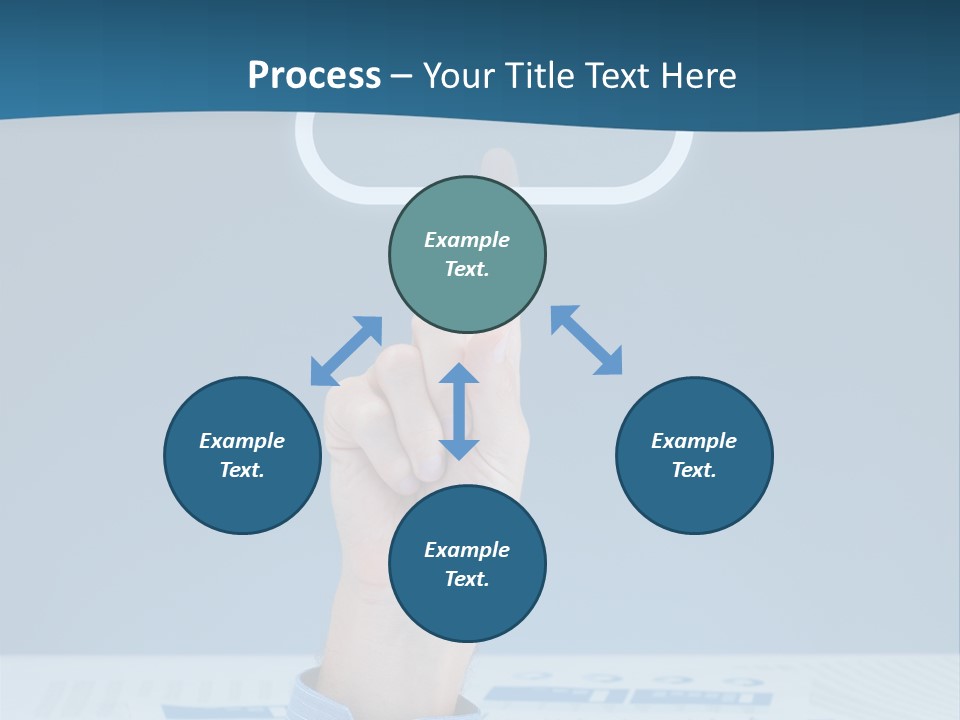 Cloud Computing Service Gesture Reaching PowerPoint Template