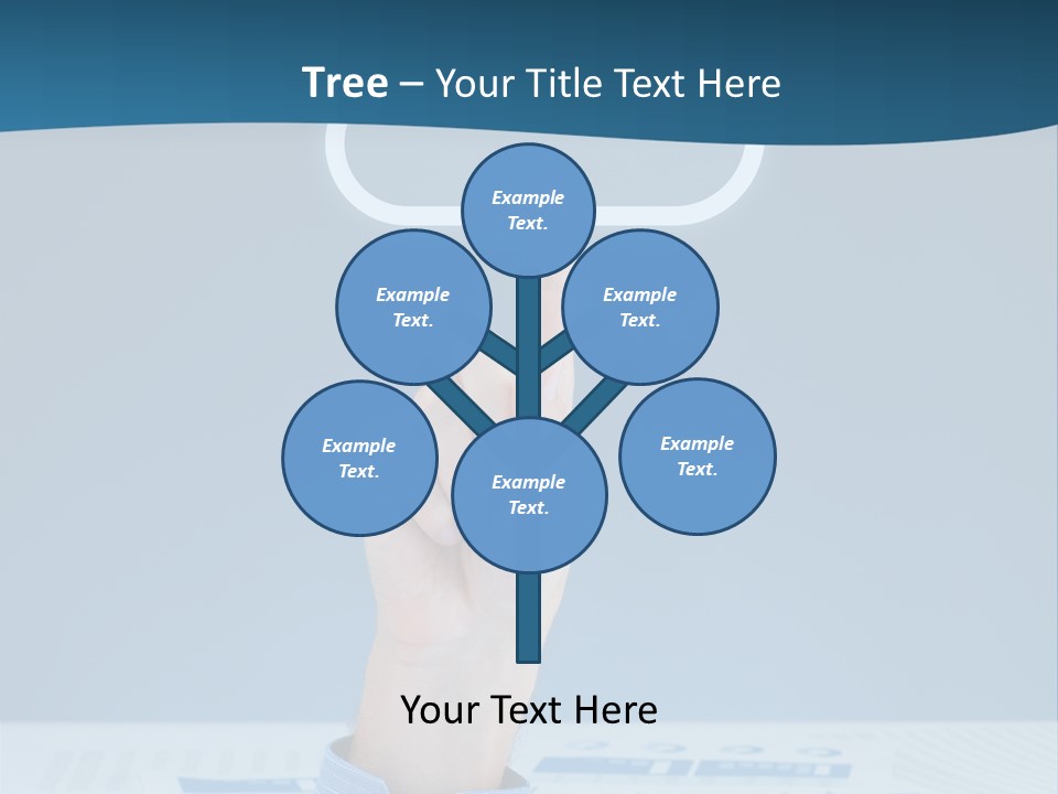 Cloud Computing Service Gesture Reaching PowerPoint Template