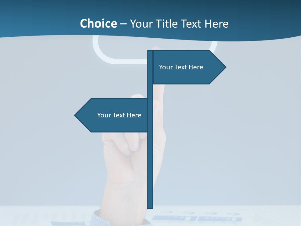 Cloud Computing Service Gesture Reaching PowerPoint Template