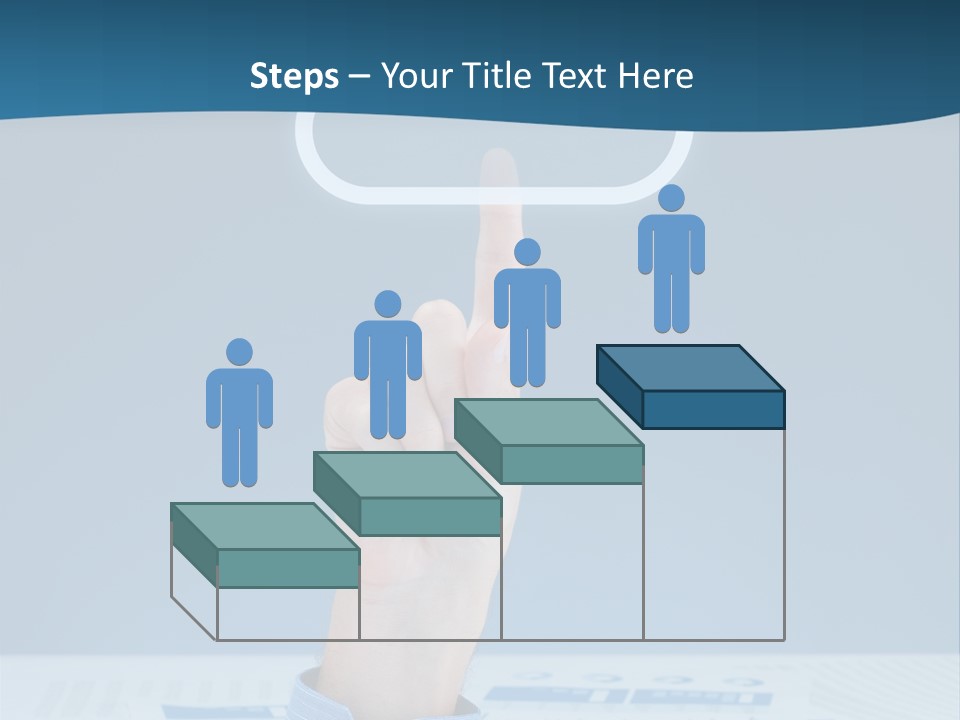 Cloud Computing Service Gesture Reaching PowerPoint Template