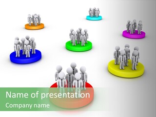 A Group Of People Standing On Top Of Each Other PowerPoint Template