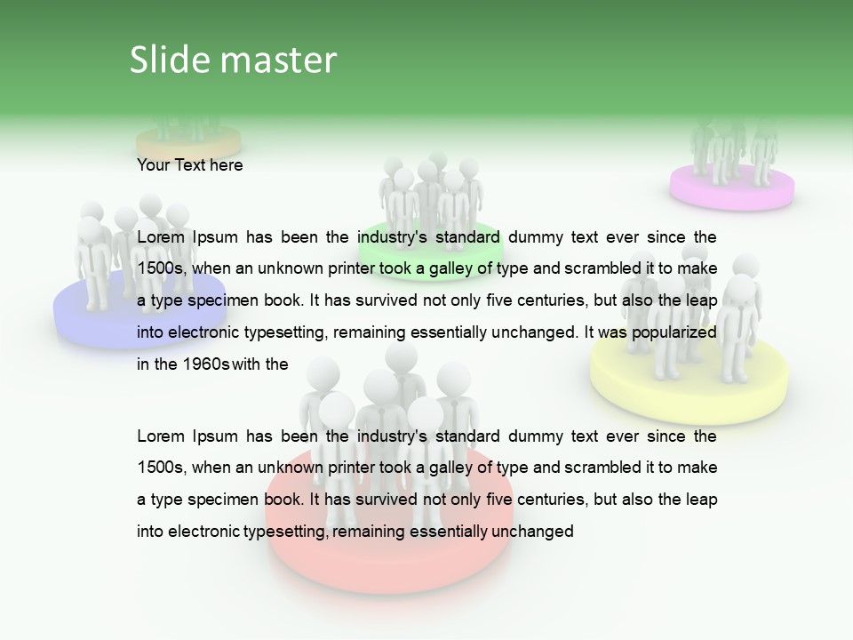 A Group Of People Standing On Top Of Each Other PowerPoint Template