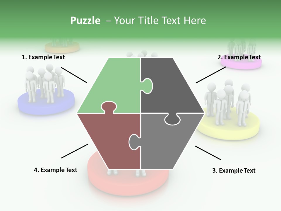 A Group Of People Standing On Top Of Each Other PowerPoint Template