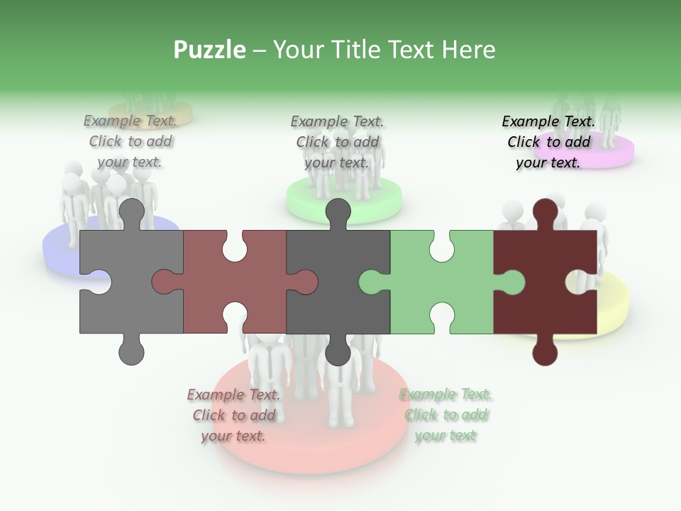 A Group Of People Standing On Top Of Each Other PowerPoint Template