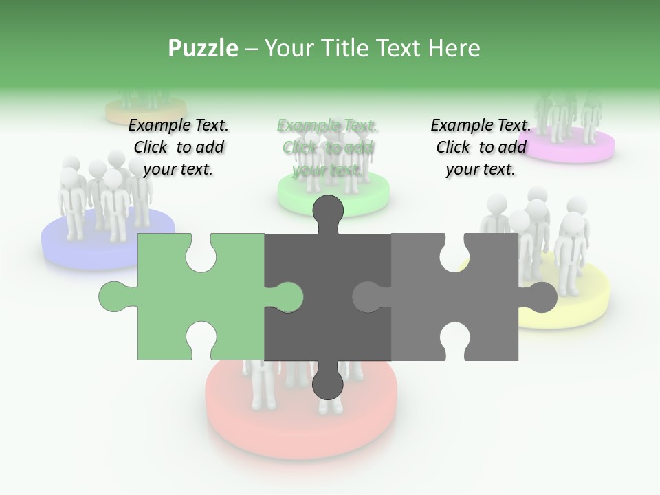 A Group Of People Standing On Top Of Each Other PowerPoint Template