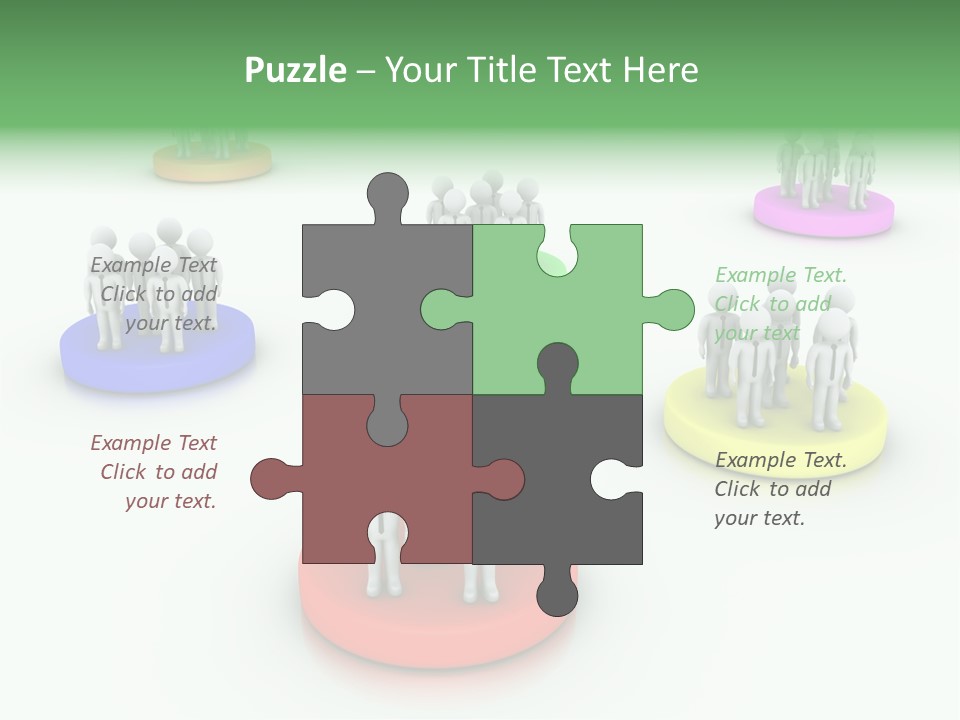 A Group Of People Standing On Top Of Each Other PowerPoint Template