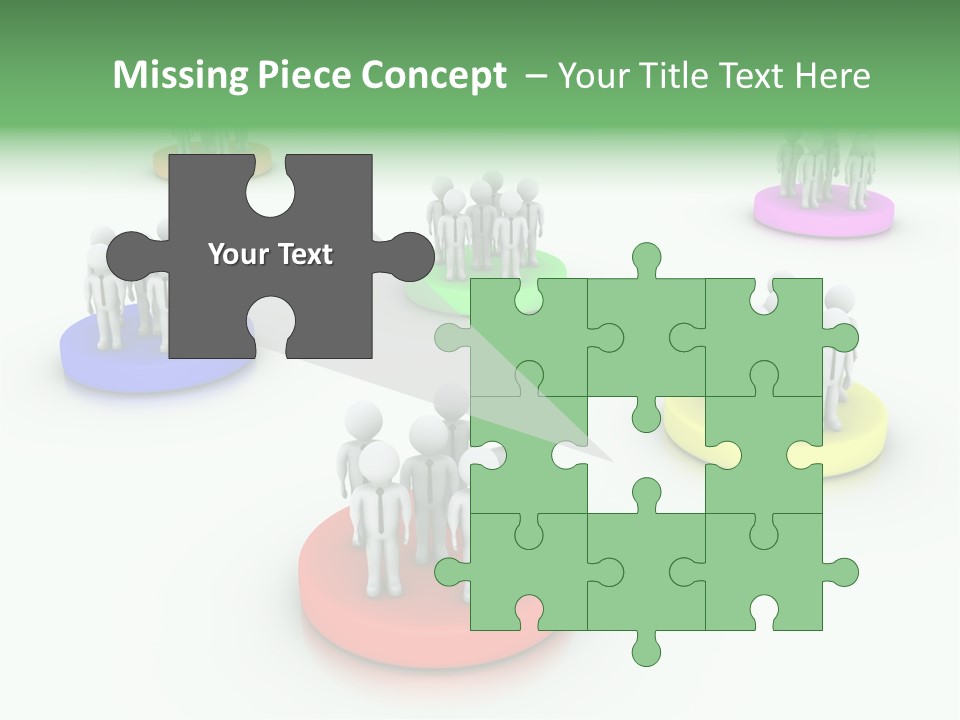 A Group Of People Standing On Top Of Each Other PowerPoint Template