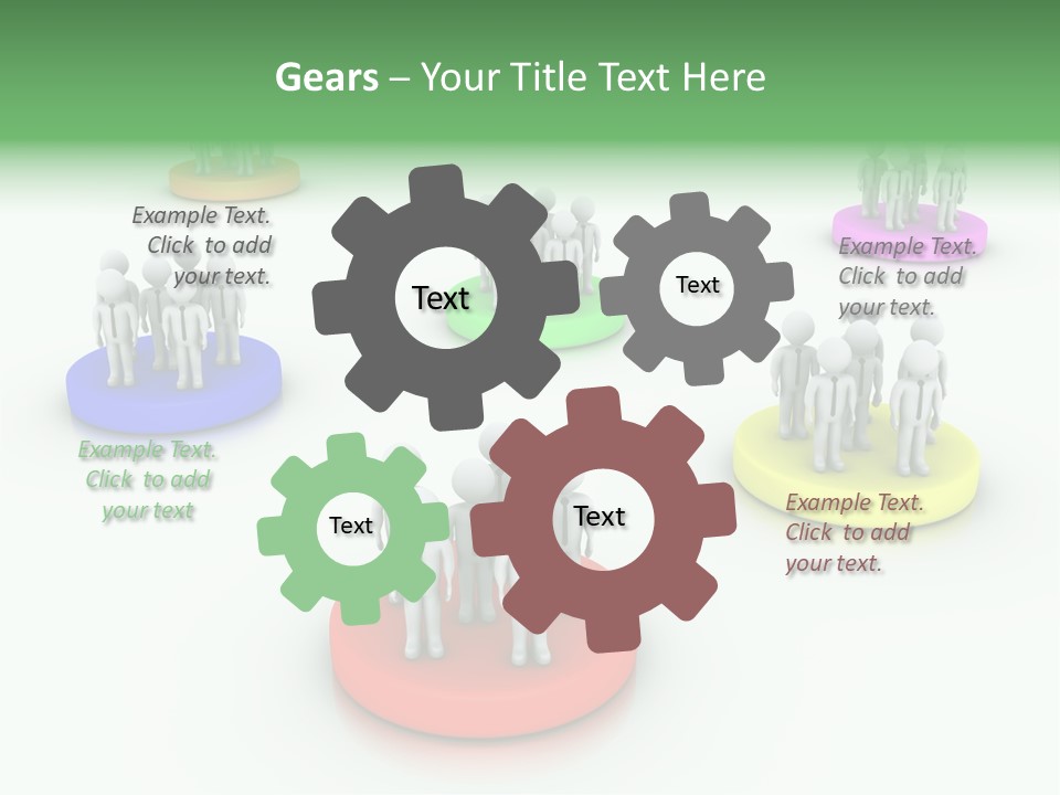 A Group Of People Standing On Top Of Each Other PowerPoint Template