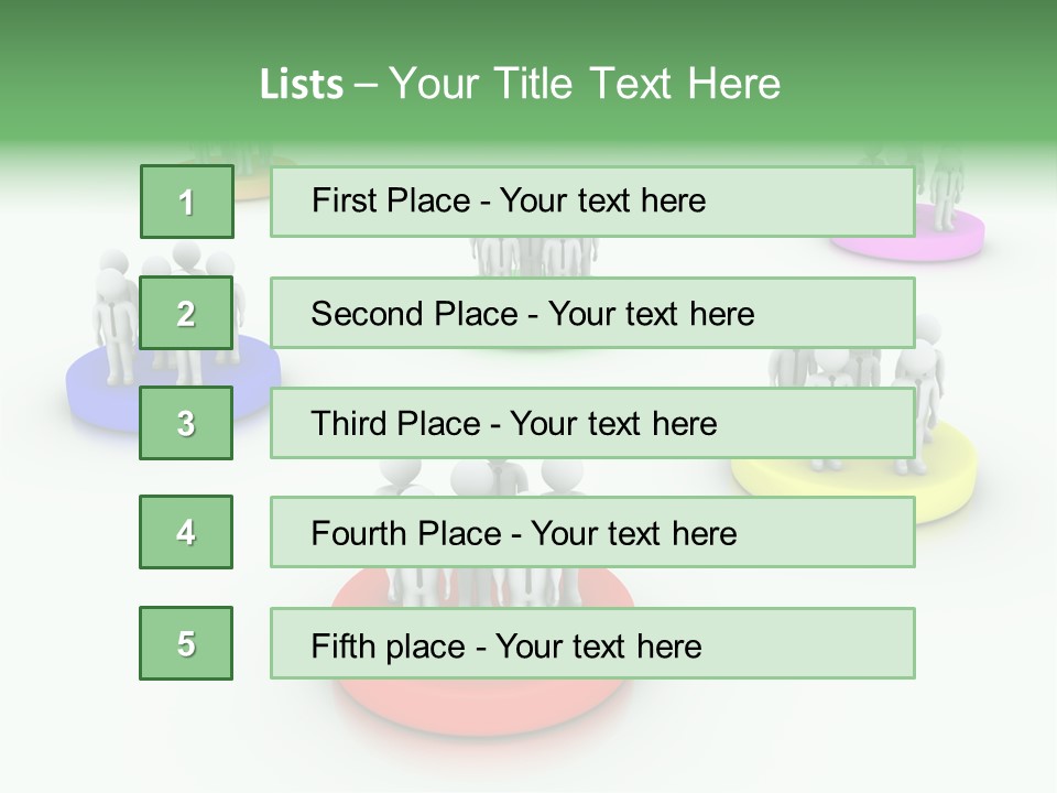A Group Of People Standing On Top Of Each Other PowerPoint Template