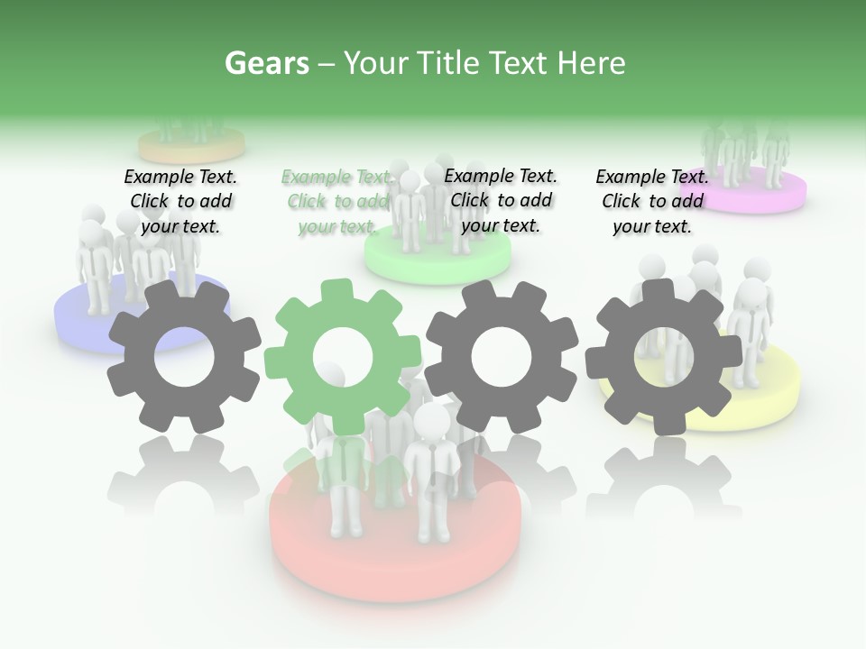 A Group Of People Standing On Top Of Each Other PowerPoint Template