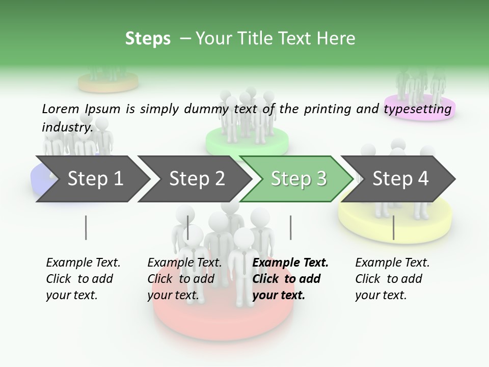 A Group Of People Standing On Top Of Each Other PowerPoint Template