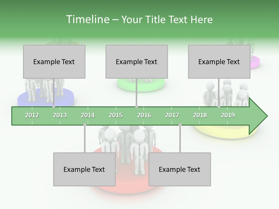 A Group Of People Standing On Top Of Each Other PowerPoint Template