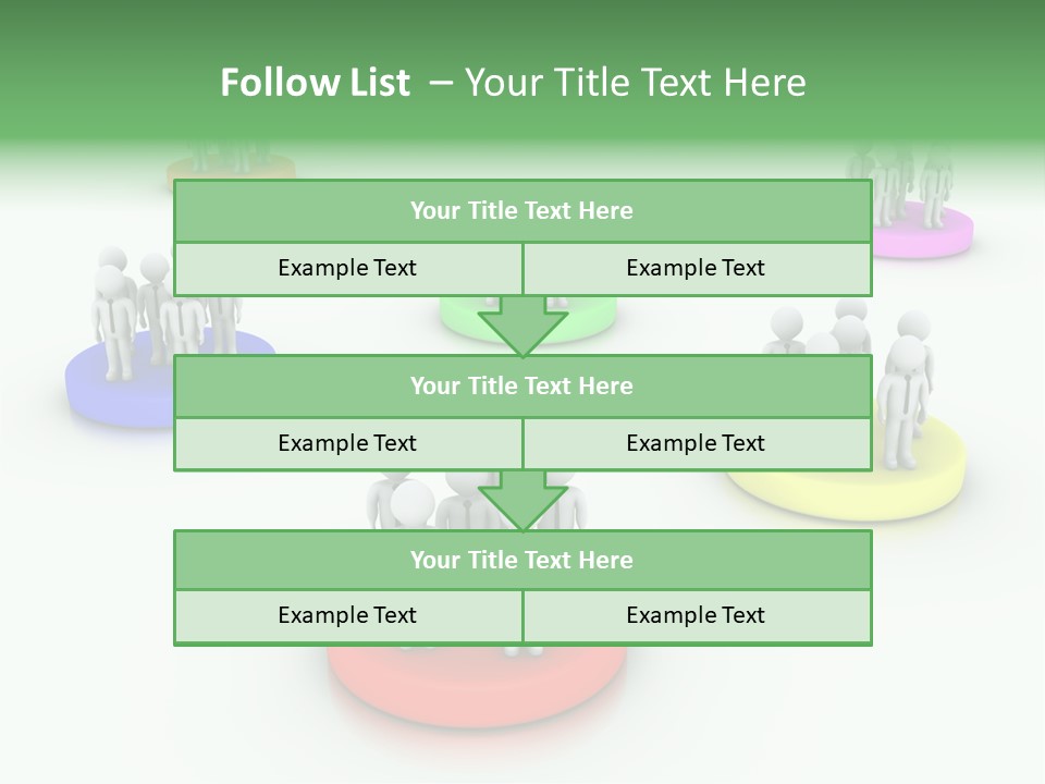 A Group Of People Standing On Top Of Each Other PowerPoint Template